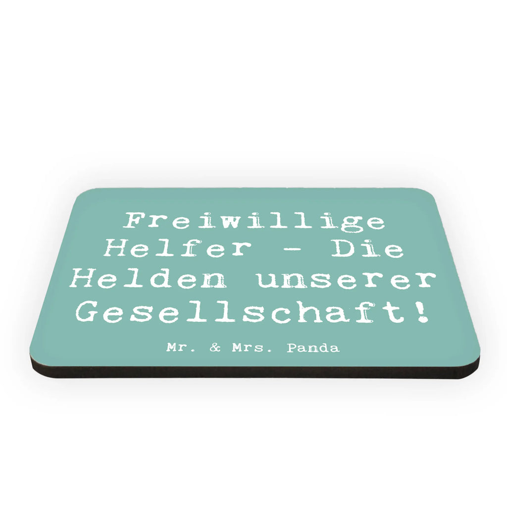 Magnet Freiwillige Helfer - Die Helden unserer Gesellschaft! Kühlschrankmagnet, Pinnwandmagnet, Souvenir Magnet, Motivmagnete, Dekomagnet, Whiteboard Magnet, Notiz Magnet, Kühlschrank Dekoration