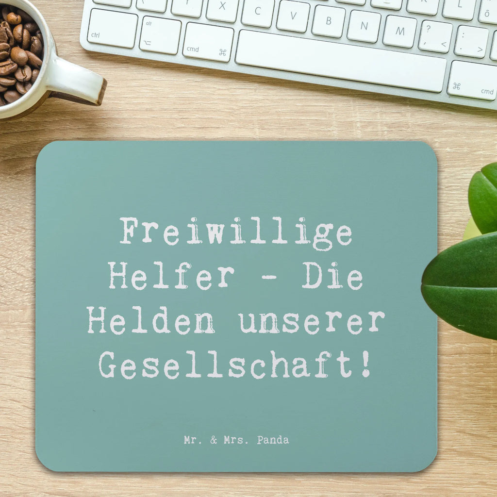 Mauspad Spruch Freiwilliger Held Mousepad, Computer zubehör, Büroausstattung, PC Zubehör, Arbeitszimmer, Mauspad, Einzigartiges Mauspad, Designer Mauspad, Mausunterlage, Mauspad Büro