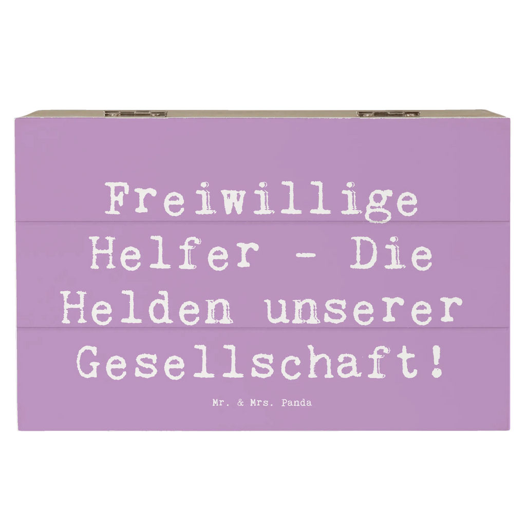 Holzkiste Freiwillige Helfer - Die Helden unserer Gesellschaft! Holzkiste, Kiste, Schatzkiste, Truhe, Schatulle, XXL, Erinnerungsbox, Erinnerungskiste, Dekokiste, Aufbewahrungsbox, Geschenkbox, Geschenkdose