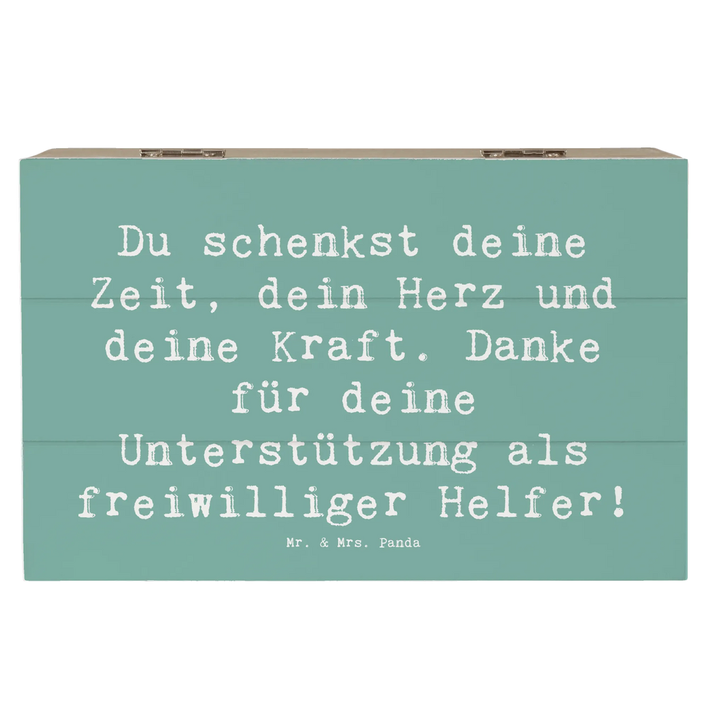 Holzkiste Du schenkst deine Zeit, dein Herz und deine Kraft. Danke für deine Unterstützung als freiwilliger Helfer! Holzkiste, Kiste, Schatzkiste, Truhe, Schatulle, XXL, Erinnerungsbox, Erinnerungskiste, Dekokiste, Aufbewahrungsbox, Geschenkbox, Geschenkdose