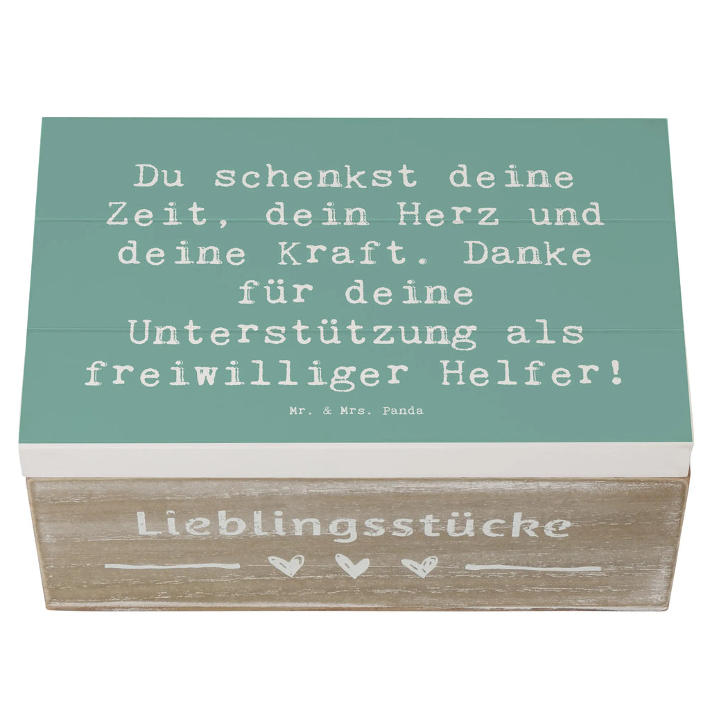 Holzkiste Du schenkst deine Zeit, dein Herz und deine Kraft. Danke für deine Unterstützung als freiwilliger Helfer! Holzkiste, Kiste, Schatzkiste, Truhe, Schatulle, XXL, Erinnerungsbox, Erinnerungskiste, Dekokiste, Aufbewahrungsbox, Geschenkbox, Geschenkdose