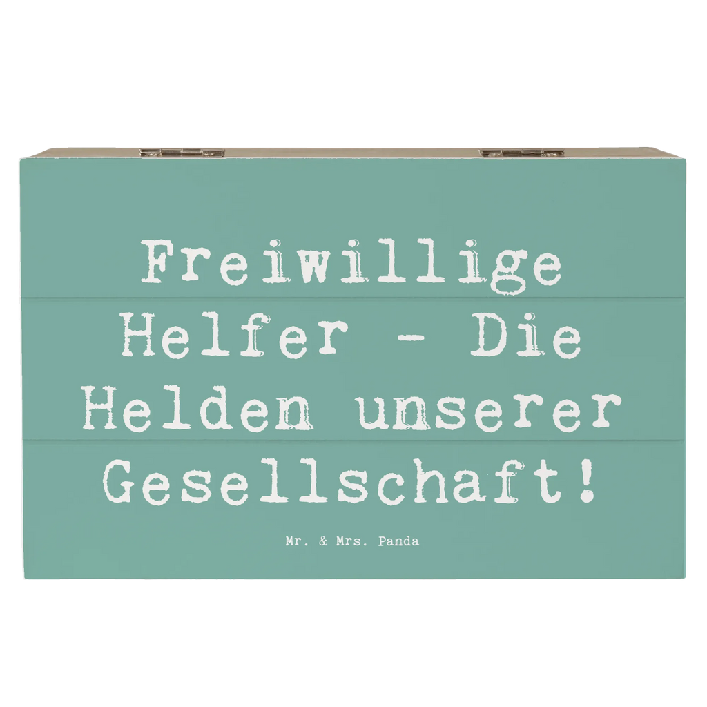 Holzkiste Freiwillige Helfer - Die Helden unserer Gesellschaft! Holzkiste, Kiste, Schatzkiste, Truhe, Schatulle, XXL, Erinnerungsbox, Erinnerungskiste, Dekokiste, Aufbewahrungsbox, Geschenkbox, Geschenkdose