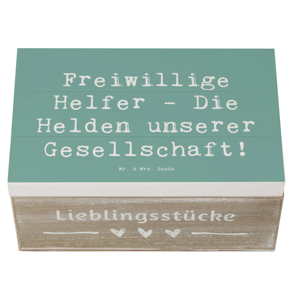 Holzkiste Freiwillige Helfer - Die Helden unserer Gesellschaft! Holzkiste, Kiste, Schatzkiste, Truhe, Schatulle, XXL, Erinnerungsbox, Erinnerungskiste, Dekokiste, Aufbewahrungsbox, Geschenkbox, Geschenkdose