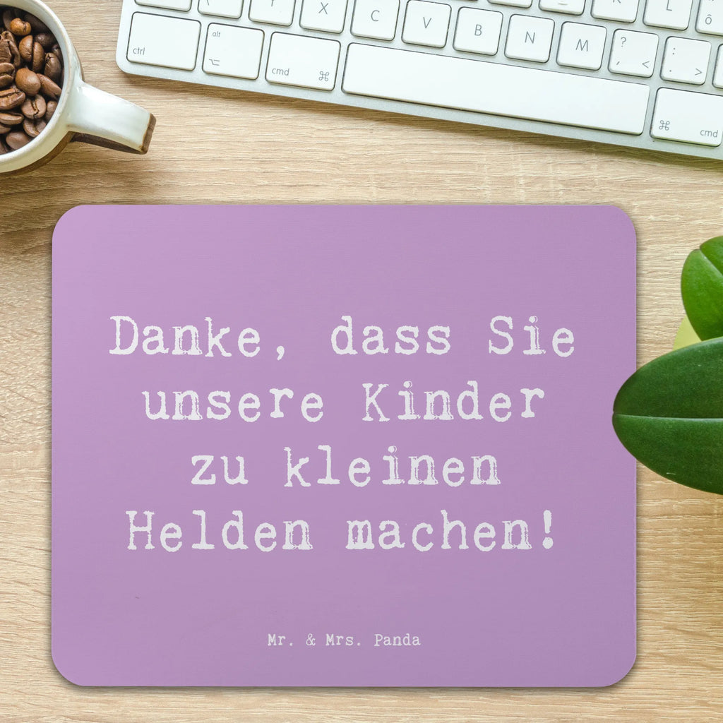 Mauspad Spruch Erzieher Heldenmacher Mousepad, Computer zubehör, Büroausstattung, PC Zubehör, Arbeitszimmer, Mauspad, Einzigartiges Mauspad, Designer Mauspad, Mausunterlage, Mauspad Büro