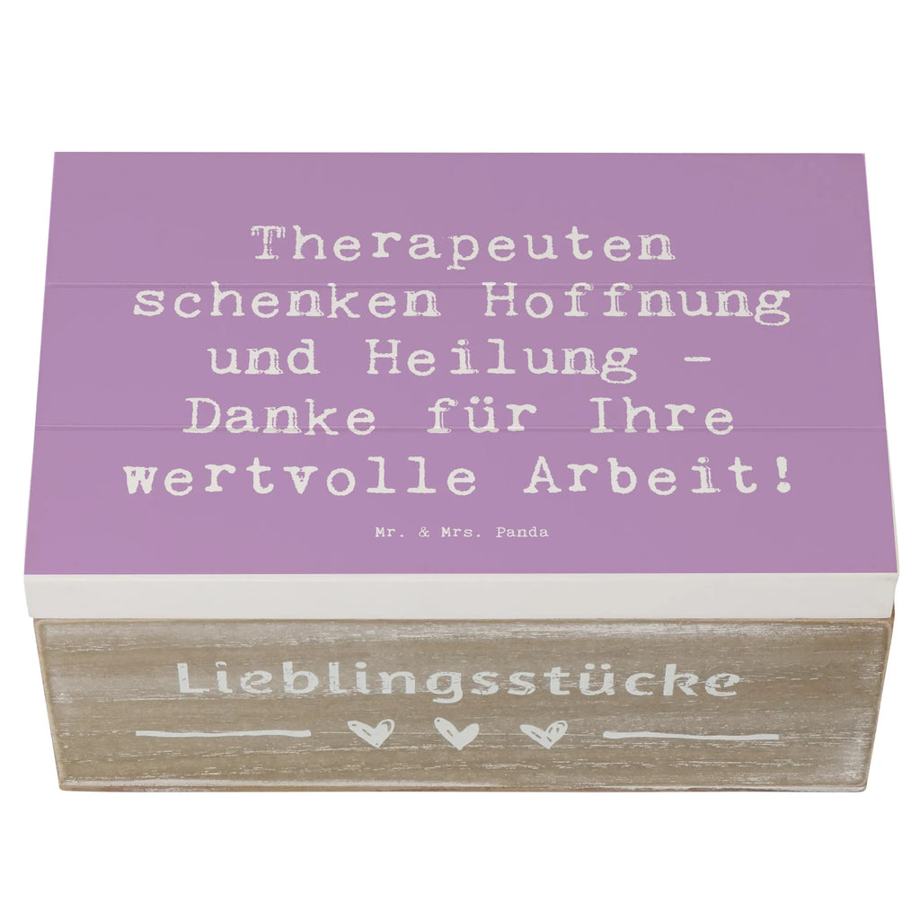 Holzkiste Therapeuten schenken Hoffnung und Heilung - Danke für Ihre wertvolle Arbeit! Holzkiste, Kiste, Schatzkiste, Truhe, Schatulle, XXL, Erinnerungsbox, Erinnerungskiste, Dekokiste, Aufbewahrungsbox, Geschenkbox, Geschenkdose