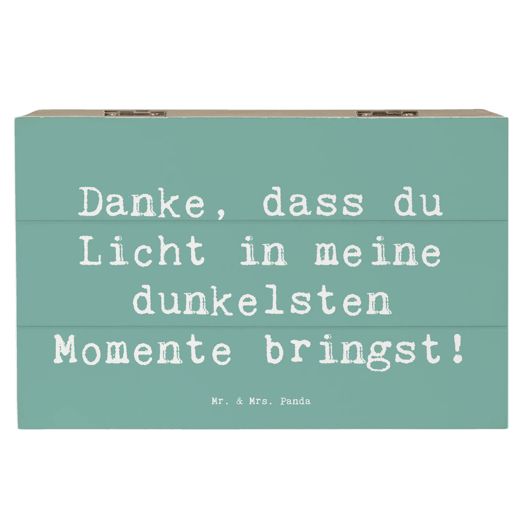 Holzkiste Danke, dass du Licht in meine dunkelsten Momente bringst! Holzkiste, Kiste, Schatzkiste, Truhe, Schatulle, XXL, Erinnerungsbox, Erinnerungskiste, Dekokiste, Aufbewahrungsbox, Geschenkbox, Geschenkdose