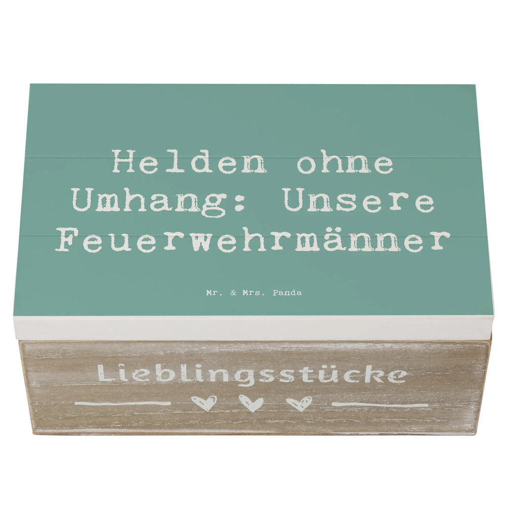 Holzkiste Helden ohne Umhang: Unsere Feuerwehrmänner Holzkiste, Kiste, Schatzkiste, Truhe, Schatulle, XXL, Erinnerungsbox, Erinnerungskiste, Dekokiste, Aufbewahrungsbox, Geschenkbox, Geschenkdose