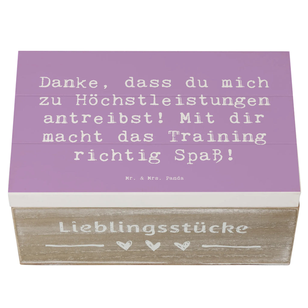 Holzkiste Danke, dass du mich zu Höchstleistungen antreibst! Mit dir macht das Training richtig Spaß! Holzkiste, Kiste, Schatzkiste, Truhe, Schatulle, XXL, Erinnerungsbox, Erinnerungskiste, Dekokiste, Aufbewahrungsbox, Geschenkbox, Geschenkdose