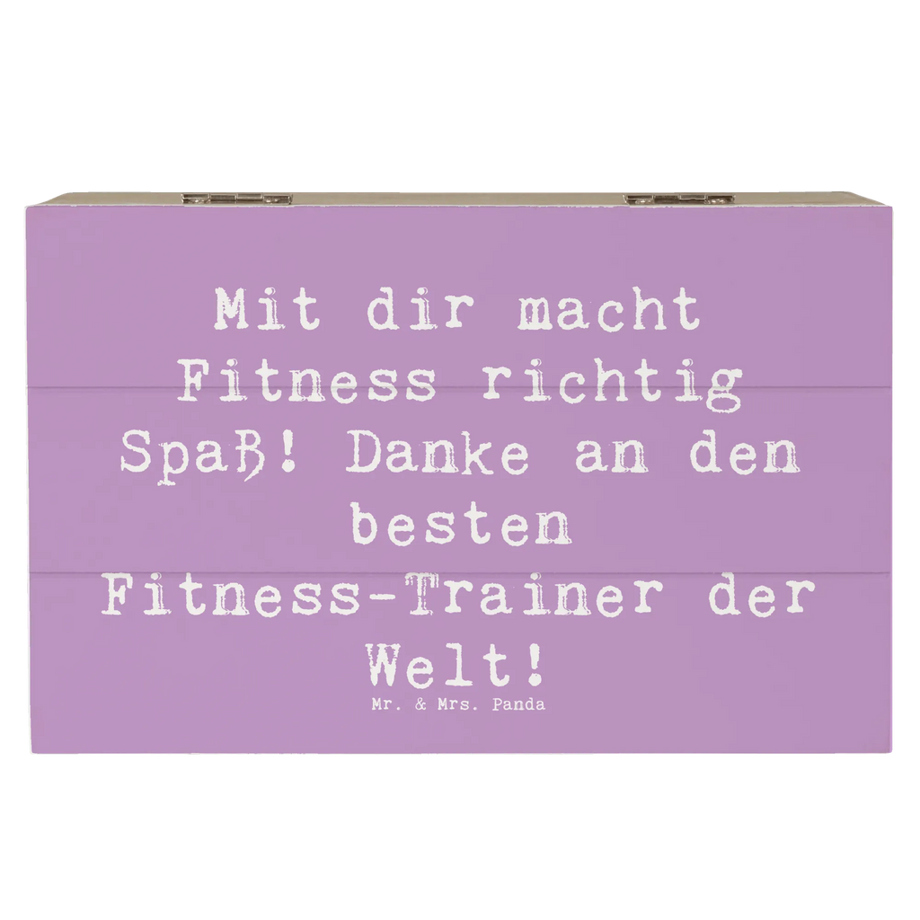 Holzkiste Mit dir macht Fitness richtig Spaß! Danke an den besten Fitness-Trainer der Welt! Holzkiste, Kiste, Schatzkiste, Truhe, Schatulle, XXL, Erinnerungsbox, Erinnerungskiste, Dekokiste, Aufbewahrungsbox, Geschenkbox, Geschenkdose