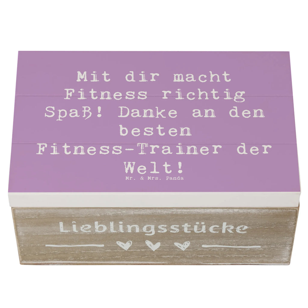 Holzkiste Mit dir macht Fitness richtig Spaß! Danke an den besten Fitness-Trainer der Welt! Holzkiste, Kiste, Schatzkiste, Truhe, Schatulle, XXL, Erinnerungsbox, Erinnerungskiste, Dekokiste, Aufbewahrungsbox, Geschenkbox, Geschenkdose