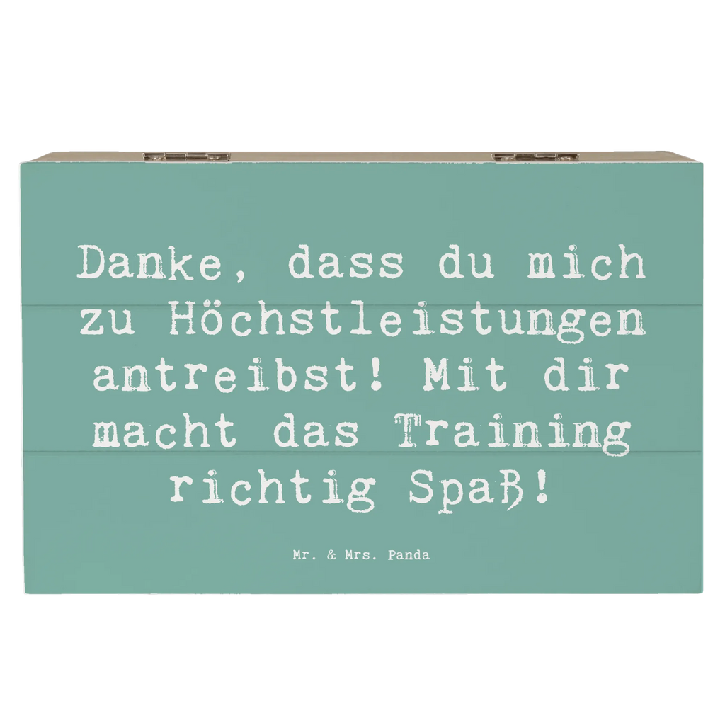 Holzkiste Danke, dass du mich zu Höchstleistungen antreibst! Mit dir macht das Training richtig Spaß! Holzkiste, Kiste, Schatzkiste, Truhe, Schatulle, XXL, Erinnerungsbox, Erinnerungskiste, Dekokiste, Aufbewahrungsbox, Geschenkbox, Geschenkdose