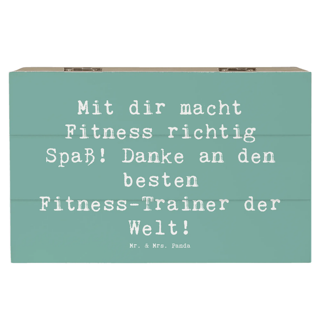 Holzkiste Mit dir macht Fitness richtig Spaß! Danke an den besten Fitness-Trainer der Welt! Holzkiste, Kiste, Schatzkiste, Truhe, Schatulle, XXL, Erinnerungsbox, Erinnerungskiste, Dekokiste, Aufbewahrungsbox, Geschenkbox, Geschenkdose