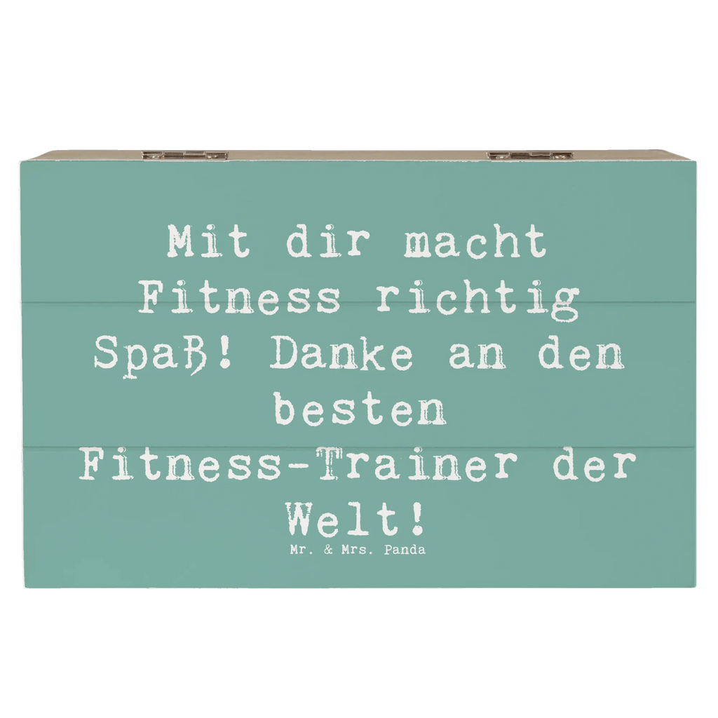 Holzkiste Mit dir macht Fitness richtig Spaß! Danke an den besten Fitness-Trainer der Welt! Holzkiste, Kiste, Schatzkiste, Truhe, Schatulle, XXL, Erinnerungsbox, Erinnerungskiste, Dekokiste, Aufbewahrungsbox, Geschenkbox, Geschenkdose