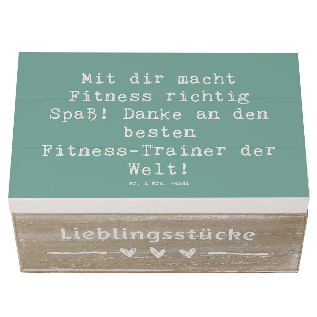 Holzkiste Mit dir macht Fitness richtig Spaß! Danke an den besten Fitness-Trainer der Welt! Holzkiste, Kiste, Schatzkiste, Truhe, Schatulle, XXL, Erinnerungsbox, Erinnerungskiste, Dekokiste, Aufbewahrungsbox, Geschenkbox, Geschenkdose