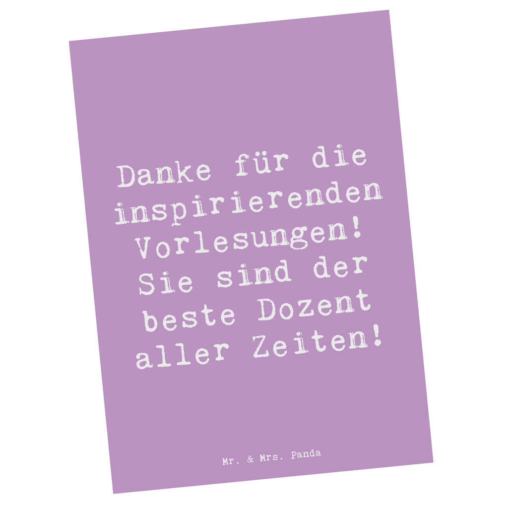 Postkarte Danke für die inspirierenden Vorlesungen! Sie sind der beste Dozent aller Zeiten! Postkarte, Karte, Geschenkkarte, Grußkarte, Einladung, Ansichtskarte, Geburtstagskarte, Einladungskarte, Dankeskarte, Ansichtskarten, Einladung Geburtstag, Einladungskarten Geburtstag