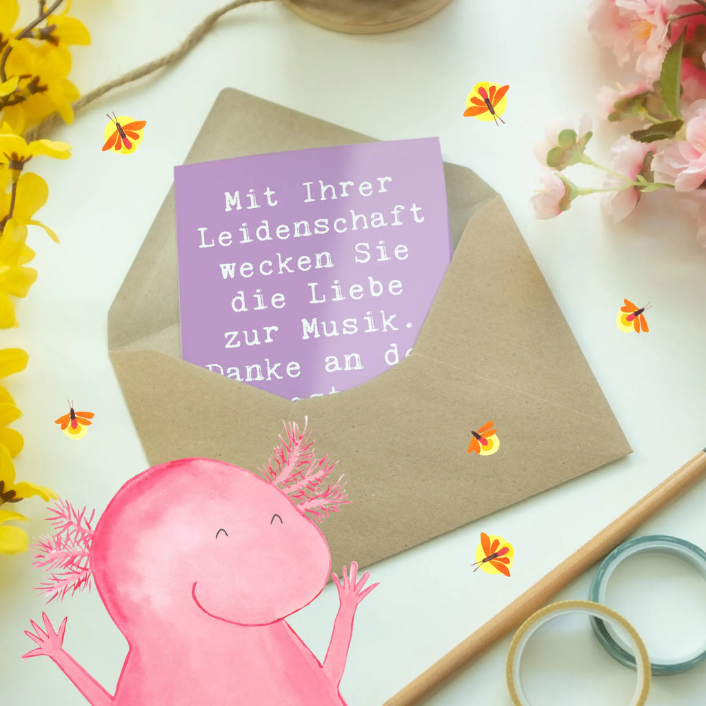 Grußkarte Spruch Musiklehrer Liebe Grußkarte, Klappkarte, Einladungskarte, Glückwunschkarte, Hochzeitskarte, Geburtstagskarte, Karte, Ansichtskarten