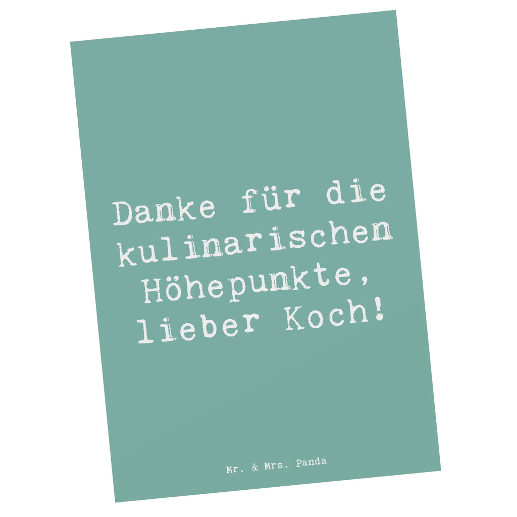 Postkarte Danke für die kulinarischen Höhepunkte, lieber Koch! Postkarte, Karte, Geschenkkarte, Grußkarte, Einladung, Ansichtskarte, Geburtstagskarte, Einladungskarte, Dankeskarte, Ansichtskarten, Einladung Geburtstag, Einladungskarten Geburtstag