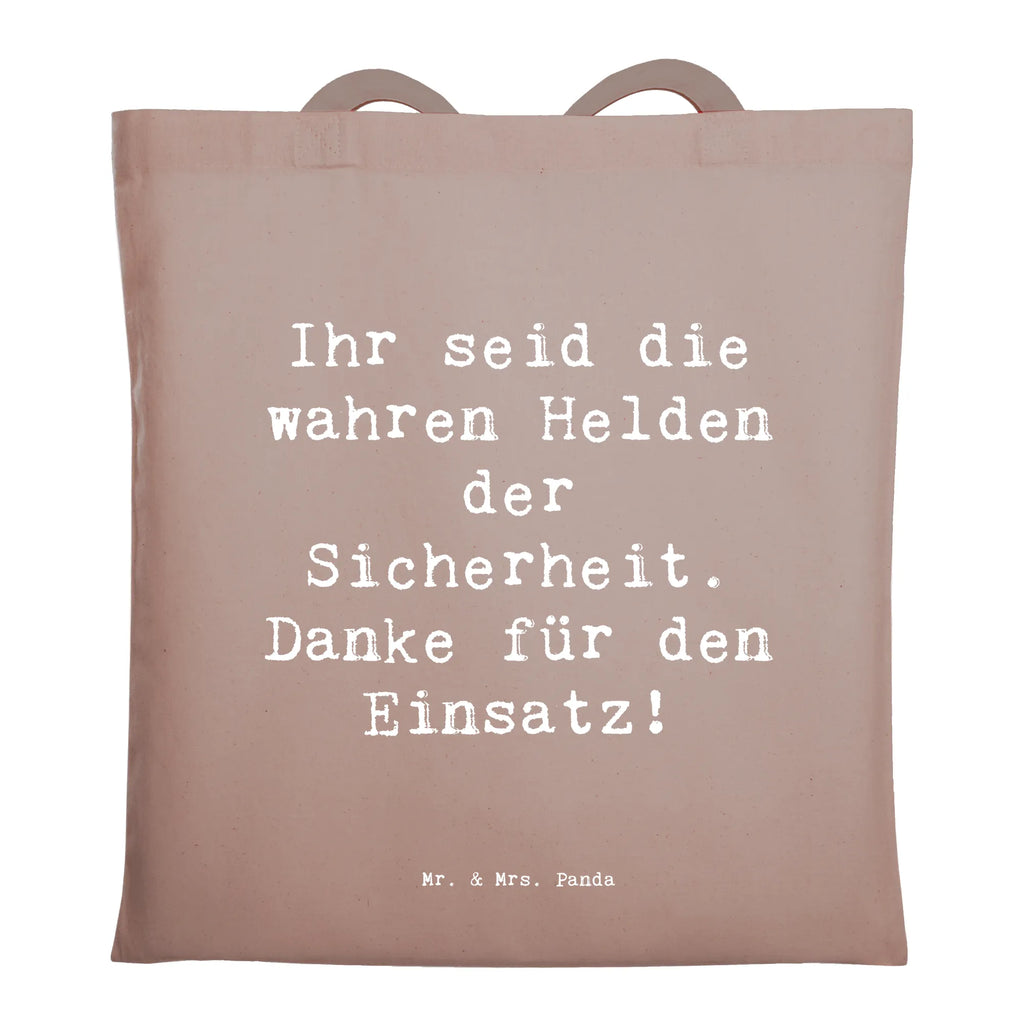 Tragetasche Ihr seid die wahren Helden der Sicherheit. Danke für den Einsatz! Beuteltasche, Beutel, Einkaufstasche, Jutebeutel, Stoffbeutel, Tasche, Shopper, Umhängetasche, Strandtasche, Schultertasche, Stofftasche, Tragetasche, Badetasche, Jutetasche, Einkaufstüte, Laptoptasche