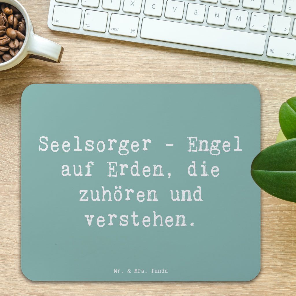 Mauspad Spruch Seelsorger Engel Mousepad, Computer zubehör, Büroausstattung, PC Zubehör, Arbeitszimmer, Mauspad, Einzigartiges Mauspad, Designer Mauspad, Mausunterlage, Mauspad Büro