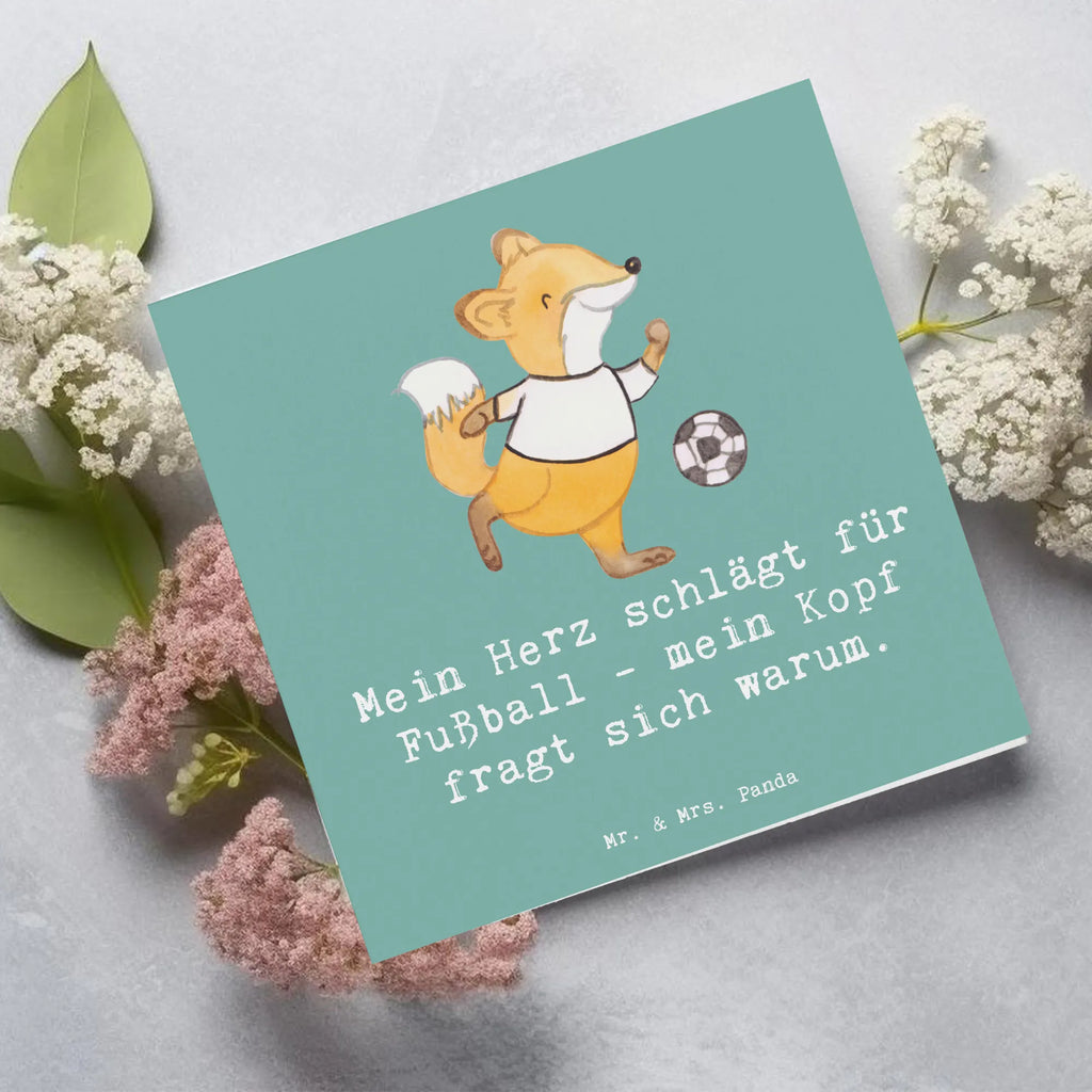 Deluxe Karte Fußball Liebe Karte, Grußkarte, Klappkarte, Einladungskarte, Glückwunschkarte, Hochzeitskarte, Geburtstagskarte, Hochwertige Grußkarte, Hochwertige Klappkarte, Geschenk, Sport, Sportart, Hobby, Schenken, Danke, Dankeschön, Auszeichnung, Gewinn, Sportler