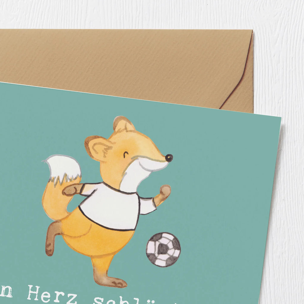 Deluxe Karte Fußball Liebe Karte, Grußkarte, Klappkarte, Einladungskarte, Glückwunschkarte, Hochzeitskarte, Geburtstagskarte, Hochwertige Grußkarte, Hochwertige Klappkarte, Geschenk, Sport, Sportart, Hobby, Schenken, Danke, Dankeschön, Auszeichnung, Gewinn, Sportler