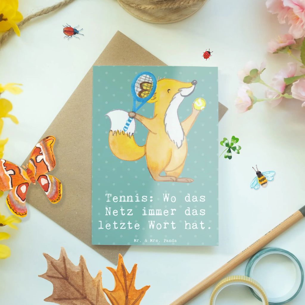 Grußkarte Tennis Netz Grußkarte, Klappkarte, Einladungskarte, Glückwunschkarte, Hochzeitskarte, Geburtstagskarte, Karte, Ansichtskarten, Geschenk, Sport, Sportart, Hobby, Schenken, Danke, Dankeschön, Auszeichnung, Gewinn, Sportler