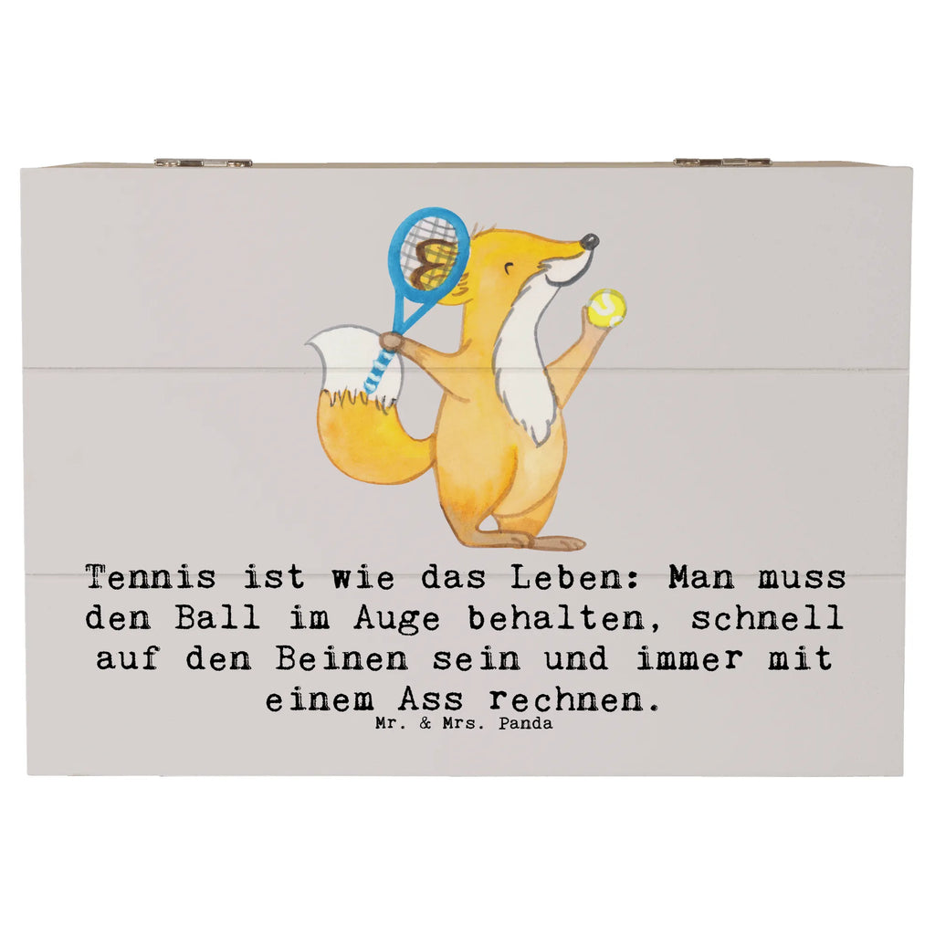 Holzkiste Tennis Lebensweisheit Holzkiste, Kiste, Schatzkiste, Truhe, Schatulle, XXL, Erinnerungsbox, Erinnerungskiste, Dekokiste, Aufbewahrungsbox, Geschenkbox, Geschenkdose, Geschenk, Sport, Sportart, Hobby, Schenken, Danke, Dankeschön, Auszeichnung, Gewinn, Sportler