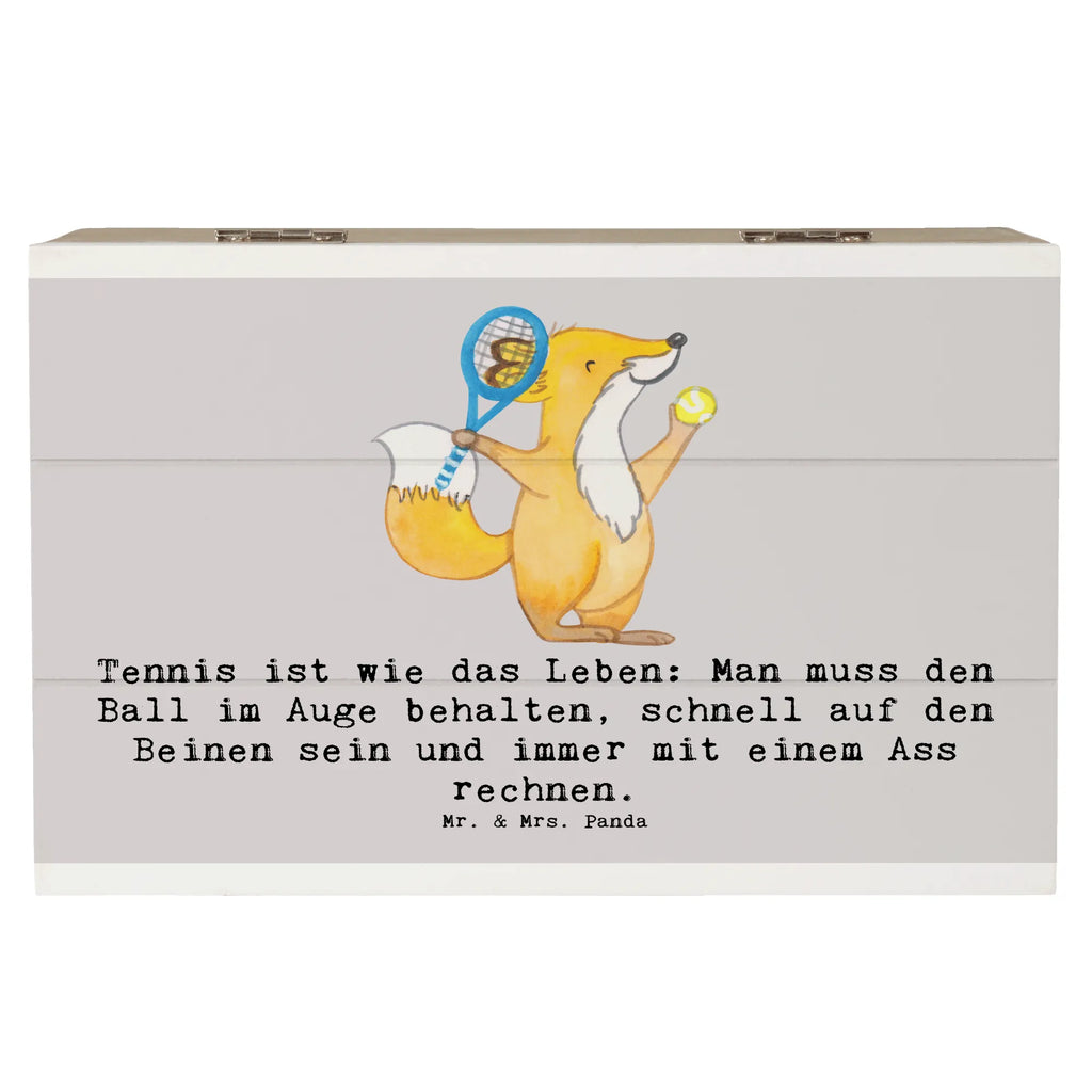 Holzkiste Tennis Lebensweisheit Holzkiste, Kiste, Schatzkiste, Truhe, Schatulle, XXL, Erinnerungsbox, Erinnerungskiste, Dekokiste, Aufbewahrungsbox, Geschenkbox, Geschenkdose, Geschenk, Sport, Sportart, Hobby, Schenken, Danke, Dankeschön, Auszeichnung, Gewinn, Sportler