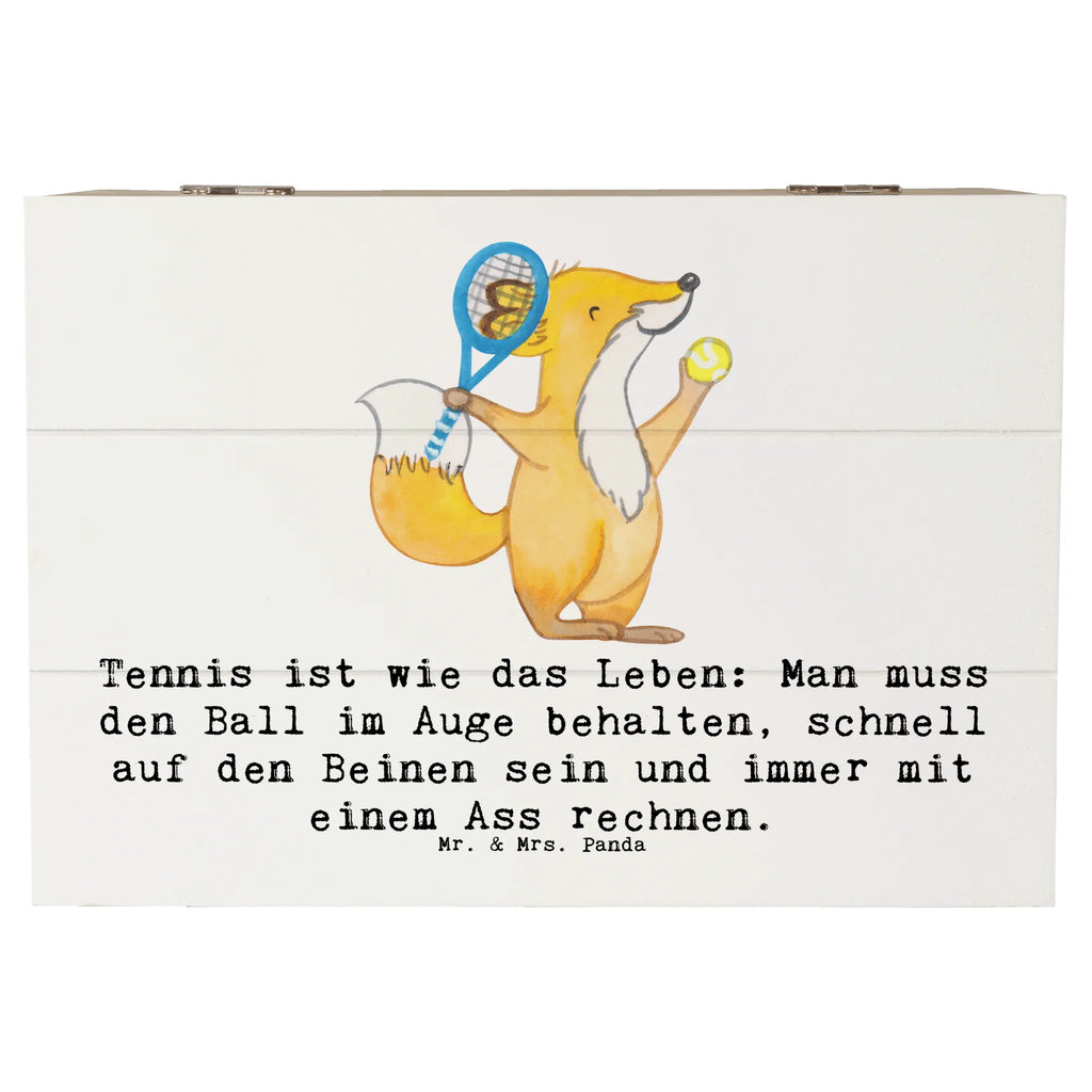 Holzkiste Tennis Lebensweisheit Holzkiste, Kiste, Schatzkiste, Truhe, Schatulle, XXL, Erinnerungsbox, Erinnerungskiste, Dekokiste, Aufbewahrungsbox, Geschenkbox, Geschenkdose, Geschenk, Sport, Sportart, Hobby, Schenken, Danke, Dankeschön, Auszeichnung, Gewinn, Sportler