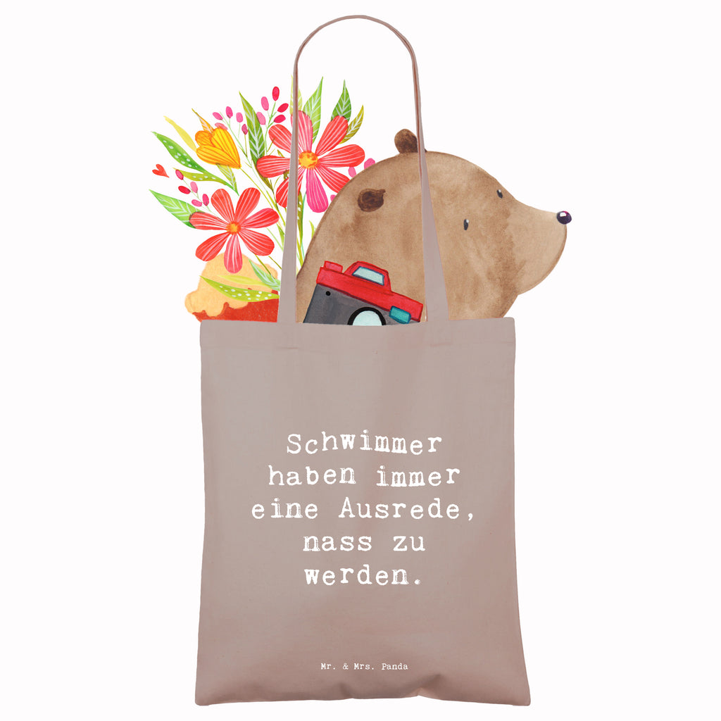 Tragetasche Spruch Schwimmen Ausrede Beuteltasche, Beutel, Einkaufstasche, Jutebeutel, Stoffbeutel, Tasche, Shopper, Umhängetasche, Strandtasche, Schultertasche, Stofftasche, Tragetasche, Badetasche, Jutetasche, Einkaufstüte, Laptoptasche, Geschenk, Sport, Sportart, Hobby, Schenken, Danke, Dankeschön, Auszeichnung, Gewinn, Sportler