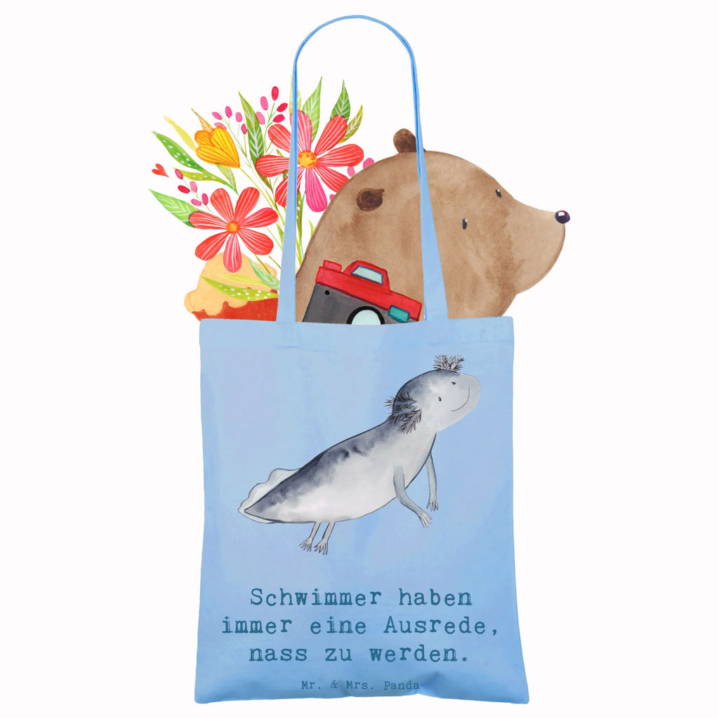 Tragetasche Schwimmen Ausrede Beuteltasche, Beutel, Einkaufstasche, Jutebeutel, Stoffbeutel, Tasche, Shopper, Umhängetasche, Strandtasche, Schultertasche, Stofftasche, Tragetasche, Badetasche, Jutetasche, Einkaufstüte, Laptoptasche, Geschenk, Sport, Sportart, Hobby, Schenken, Danke, Dankeschön, Auszeichnung, Gewinn, Sportler