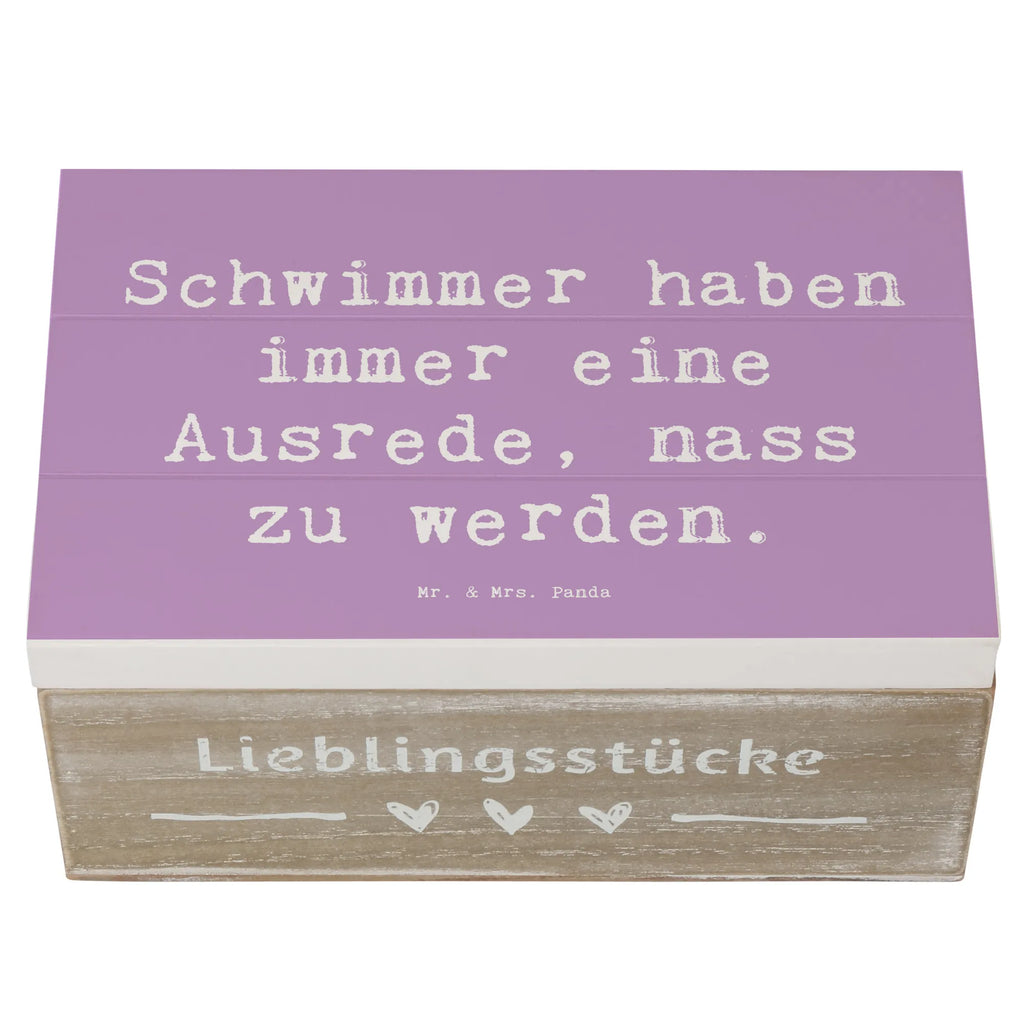 Holzkiste Spruch Schwimmen Ausrede Holzkiste, Kiste, Schatzkiste, Truhe, Schatulle, XXL, Erinnerungsbox, Erinnerungskiste, Dekokiste, Aufbewahrungsbox, Geschenkbox, Geschenkdose, Geschenk, Sport, Sportart, Hobby, Schenken, Danke, Dankeschön, Auszeichnung, Gewinn, Sportler