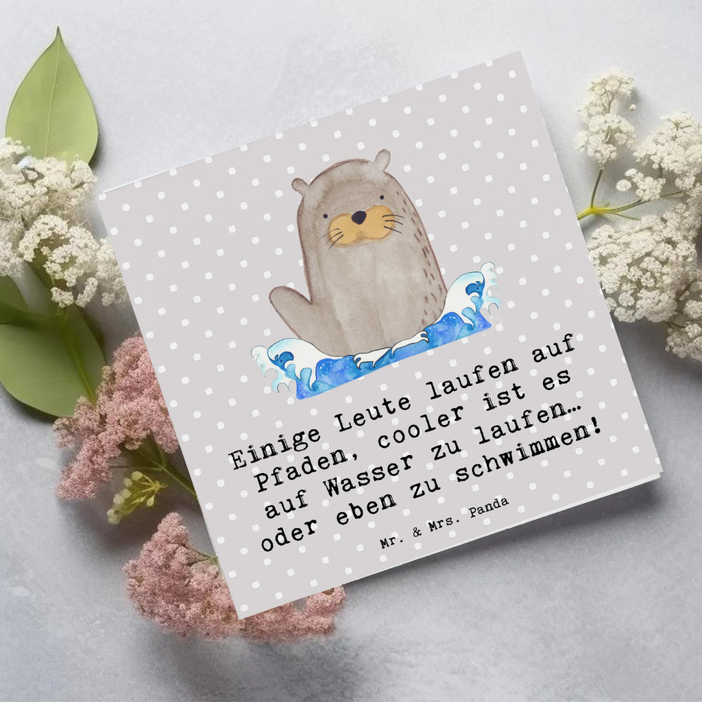 Deluxe Karte Schwimmen Pfade Karte, Grußkarte, Klappkarte, Einladungskarte, Glückwunschkarte, Hochzeitskarte, Geburtstagskarte, Hochwertige Grußkarte, Hochwertige Klappkarte, Geschenk, Sport, Sportart, Hobby, Schenken, Danke, Dankeschön, Auszeichnung, Gewinn, Sportler