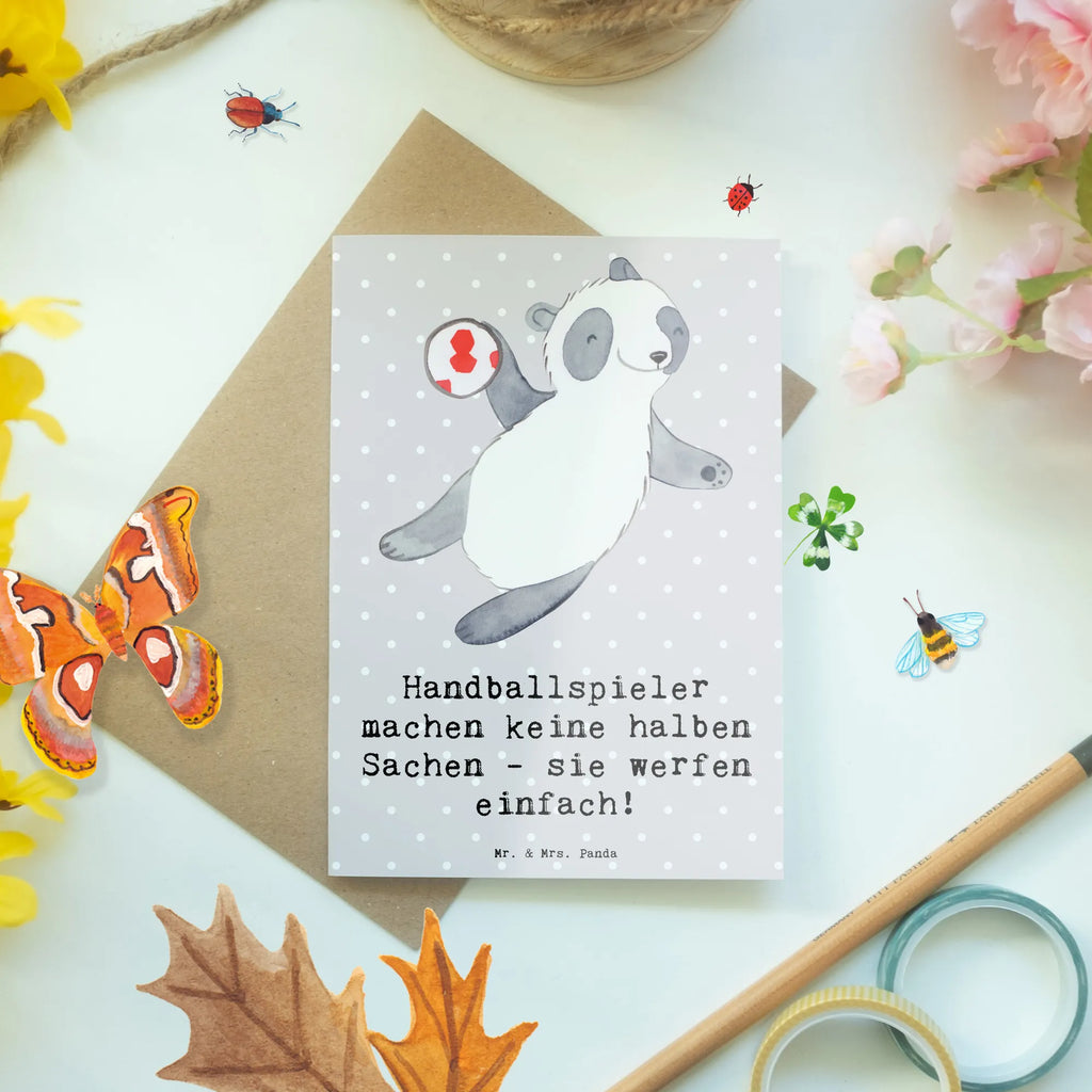 Grußkarte Handball Wurf Grußkarte, Klappkarte, Einladungskarte, Glückwunschkarte, Hochzeitskarte, Geburtstagskarte, Karte, Ansichtskarten, Geschenk, Sport, Sportart, Hobby, Schenken, Danke, Dankeschön, Auszeichnung, Gewinn, Sportler