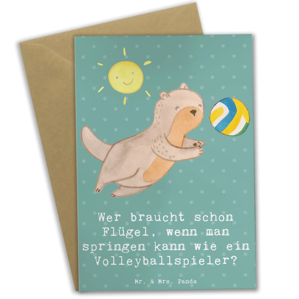 Grußkarte Volleyball Sprung Grußkarte, Klappkarte, Einladungskarte, Glückwunschkarte, Hochzeitskarte, Geburtstagskarte, Karte, Ansichtskarten, Geschenk, Sport, Sportart, Hobby, Schenken, Danke, Dankeschön, Auszeichnung, Gewinn, Sportler