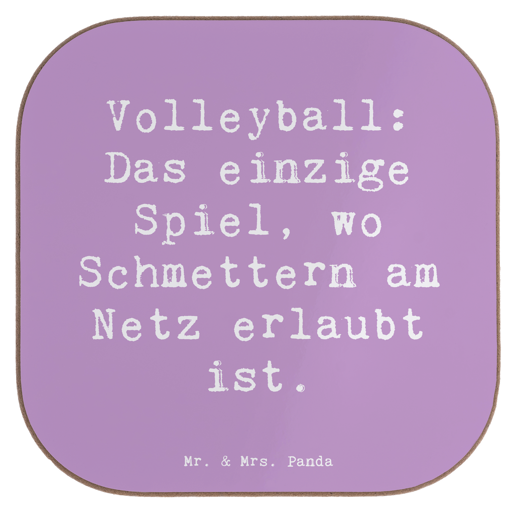 Untersetzer Spruch Volleyball Schmettern