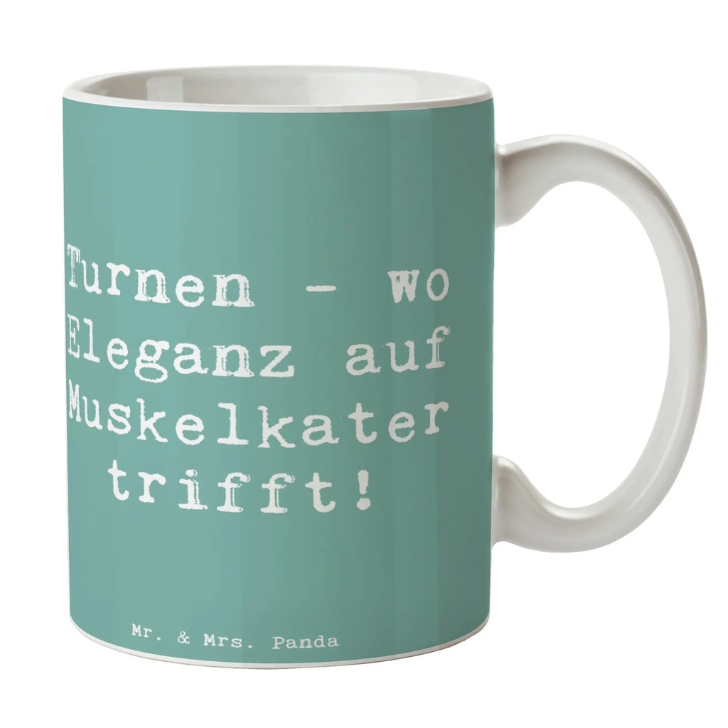 Tasse Spruch Turnen Eleganz Tasse, Kaffeetasse, Teetasse, Becher, Kaffeebecher, Teebecher, Keramiktasse, Porzellantasse, Büro Tasse, Geschenk Tasse, Tasse Sprüche, Tasse Motive, Kaffeetassen, Tasse bedrucken, Designer Tasse, Cappuccino Tassen, Schöne Teetassen, Geschenk, Sport, Sportart, Hobby, Schenken, Danke, Dankeschön, Auszeichnung, Gewinn, Sportler