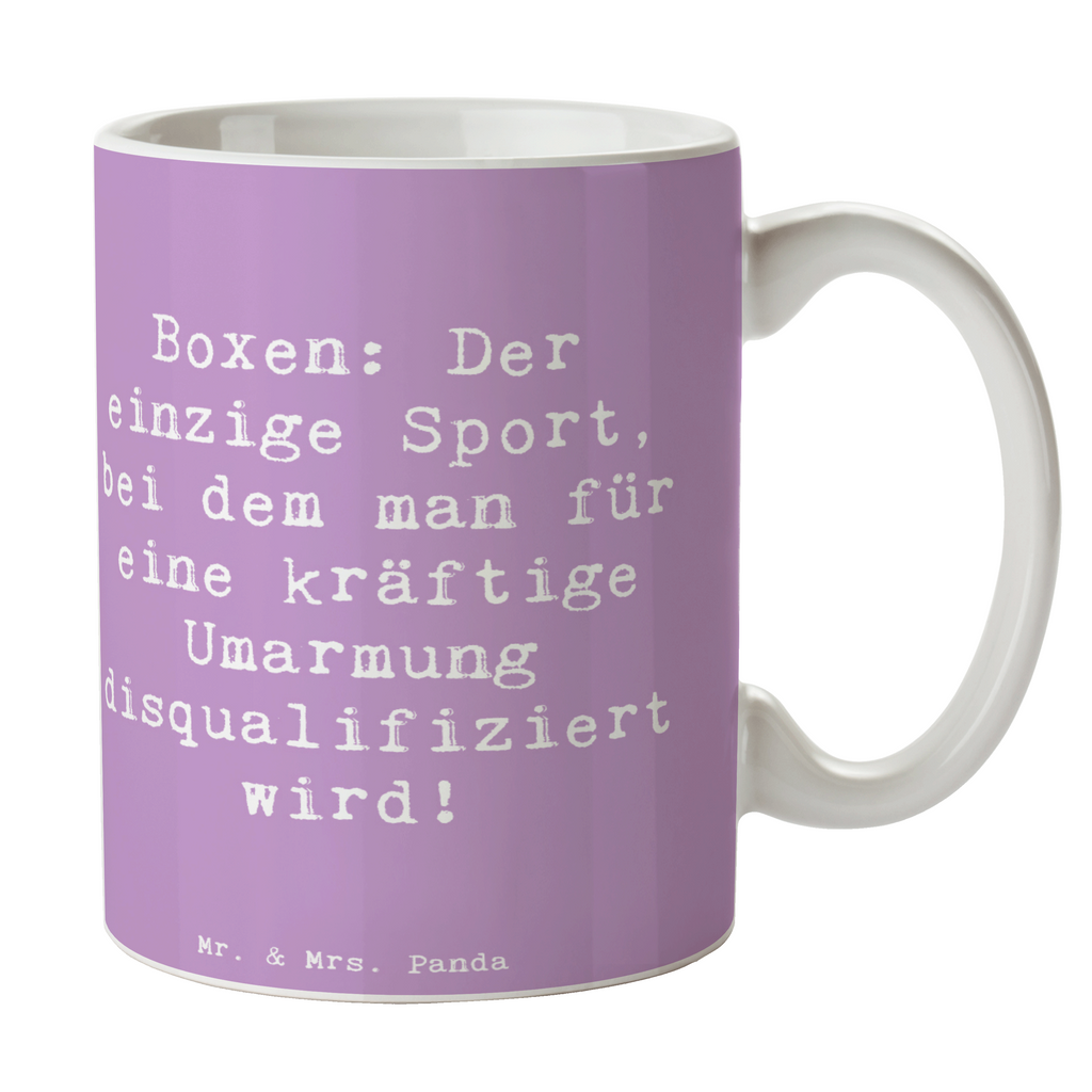 Tasse Spruch Boxen: Der einzige Sport, bei dem man für eine kräftige Umarmung disqualifiziert wird! Tasse, Kaffeetasse, Teetasse, Becher, Kaffeebecher, Teebecher, Keramiktasse, Porzellantasse, Büro Tasse, Geschenk Tasse, Tasse Sprüche, Tasse Motive, Kaffeetassen, Tasse bedrucken, Designer Tasse, Cappuccino Tassen, Schöne Teetassen, Geschenk, Sport, Sportart, Hobby, Schenken, Danke, Dankeschön, Auszeichnung, Gewinn, Sportler