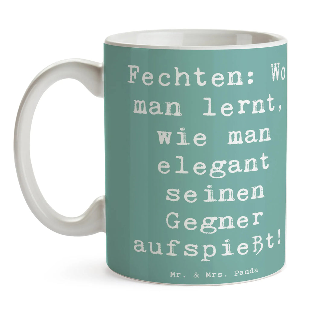 Tasse Spruch Fechten Eleganz Tasse, Kaffeetasse, Teetasse, Becher, Kaffeebecher, Teebecher, Keramiktasse, Porzellantasse, Büro Tasse, Geschenk Tasse, Tasse Sprüche, Tasse Motive, Kaffeetassen, Tasse bedrucken, Designer Tasse, Cappuccino Tassen, Schöne Teetassen, Geschenk, Sport, Sportart, Hobby, Schenken, Danke, Dankeschön, Auszeichnung, Gewinn, Sportler