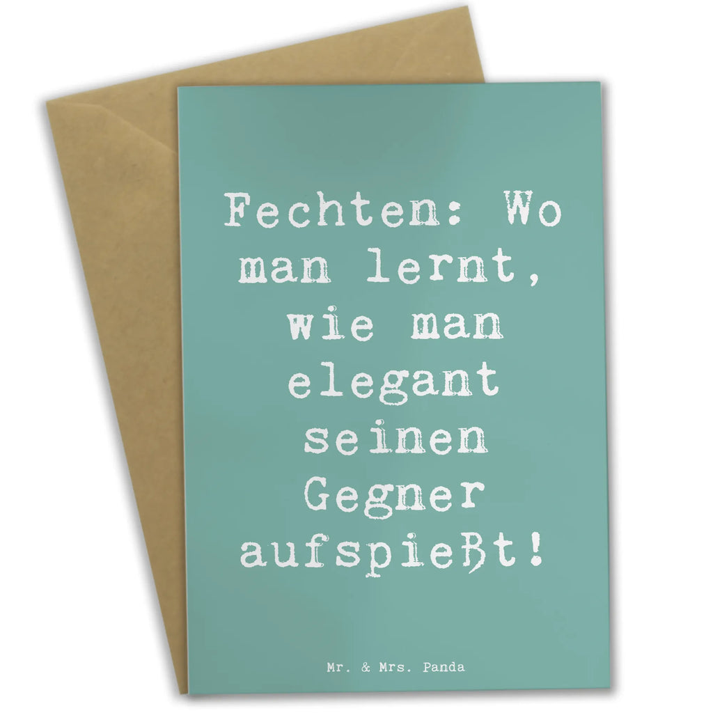 Grußkarte Spruch Fechten Eleganz Grußkarte, Klappkarte, Einladungskarte, Glückwunschkarte, Hochzeitskarte, Geburtstagskarte, Karte, Ansichtskarten, Geschenk, Sport, Sportart, Hobby, Schenken, Danke, Dankeschön, Auszeichnung, Gewinn, Sportler