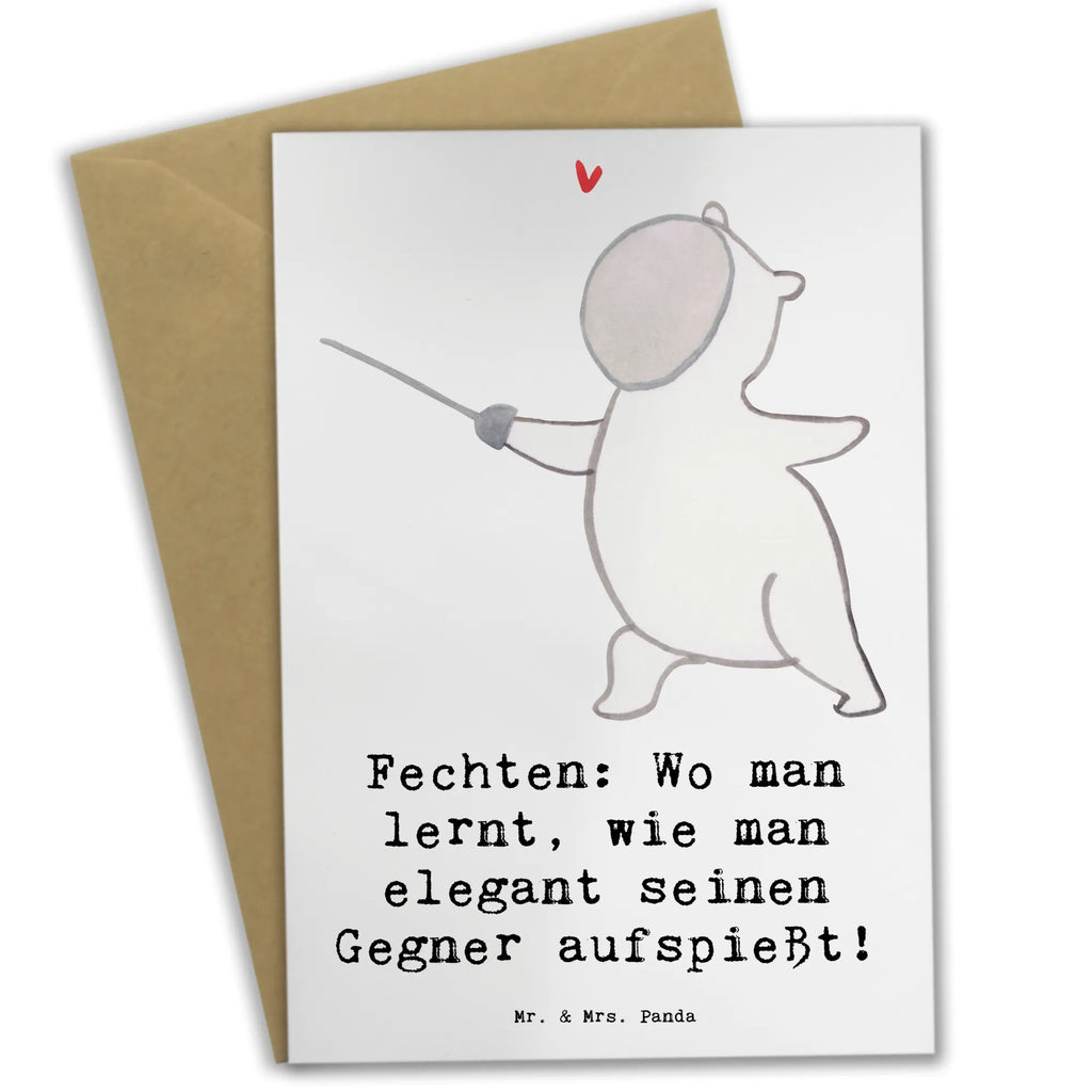 Grußkarte Fechten Eleganz Grußkarte, Klappkarte, Einladungskarte, Glückwunschkarte, Hochzeitskarte, Geburtstagskarte, Karte, Ansichtskarten, Geschenk, Sport, Sportart, Hobby, Schenken, Danke, Dankeschön, Auszeichnung, Gewinn, Sportler