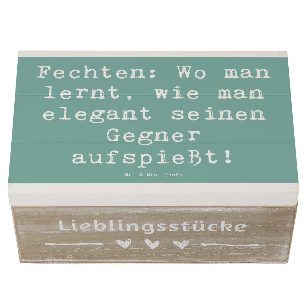 Holzkiste Spruch Fechten Eleganz Holzkiste, Kiste, Schatzkiste, Truhe, Schatulle, XXL, Erinnerungsbox, Erinnerungskiste, Dekokiste, Aufbewahrungsbox, Geschenkbox, Geschenkdose, Geschenk, Sport, Sportart, Hobby, Schenken, Danke, Dankeschön, Auszeichnung, Gewinn, Sportler