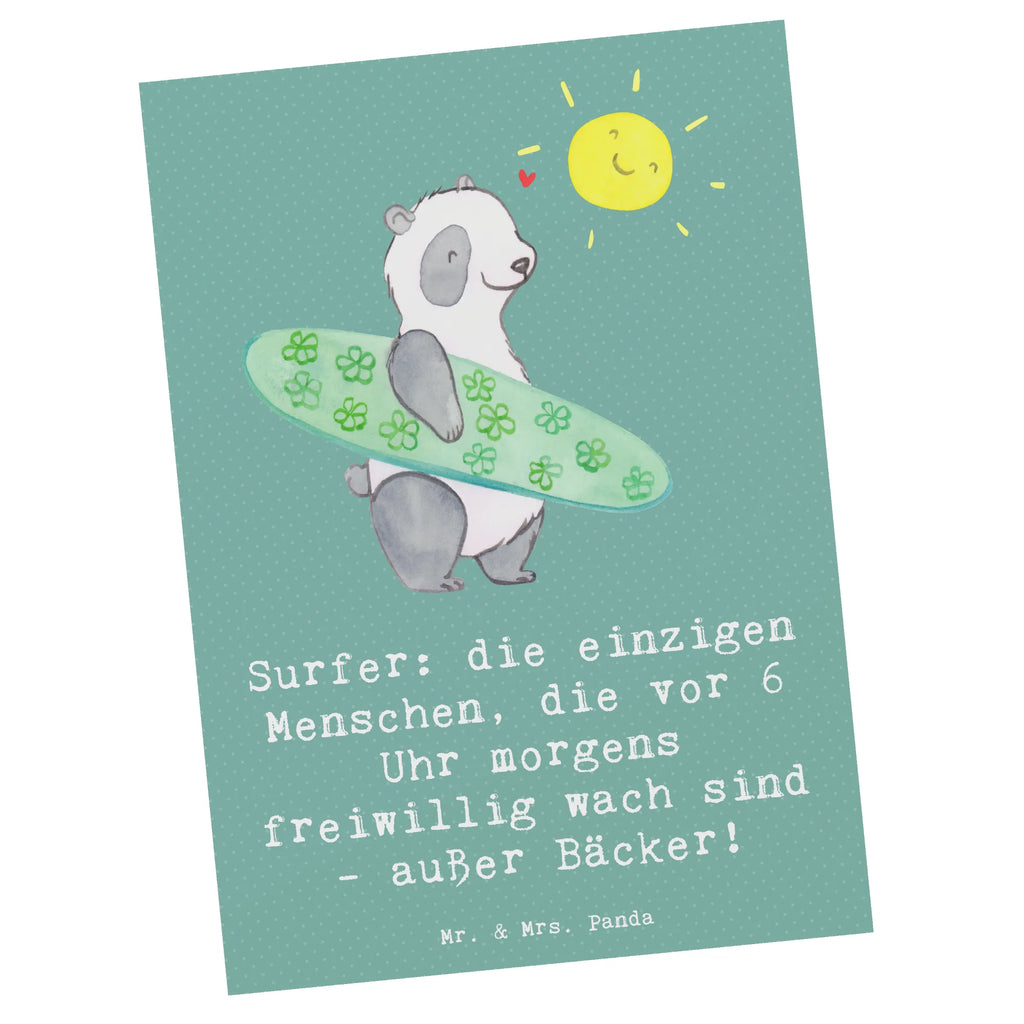 Postkarte Surfen Frühaufsteher Postkarte, Karte, Geschenkkarte, Grußkarte, Einladung, Ansichtskarte, Geburtstagskarte, Einladungskarte, Dankeskarte, Ansichtskarten, Einladung Geburtstag, Einladungskarten Geburtstag, Geschenk, Sport, Sportart, Hobby, Schenken, Danke, Dankeschön, Auszeichnung, Gewinn, Sportler