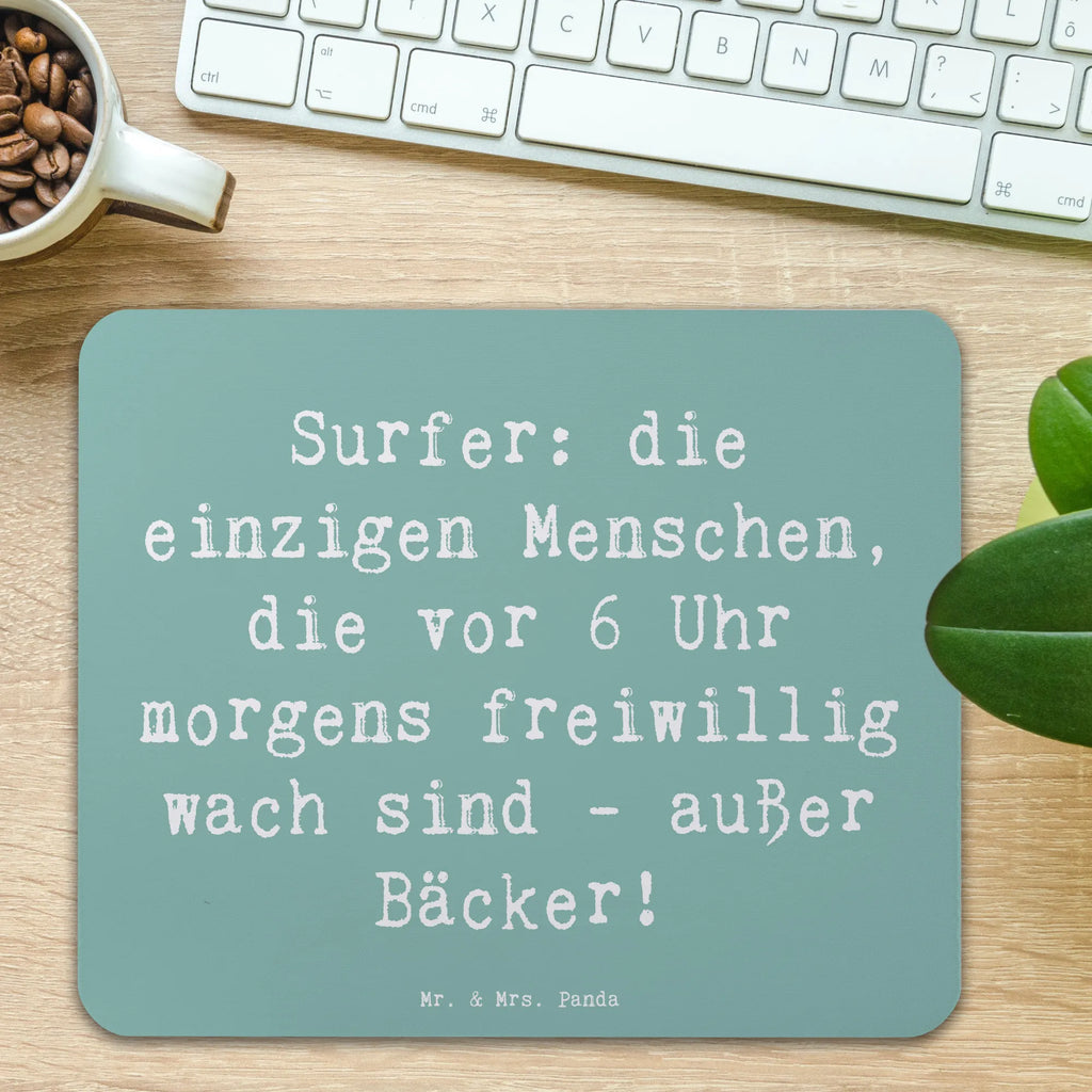 Mauspad Spruch Surfen Frühaufsteher Mousepad, Computer zubehör, Büroausstattung, PC Zubehör, Arbeitszimmer, Mauspad, Einzigartiges Mauspad, Designer Mauspad, Mausunterlage, Mauspad Büro, Geschenk, Sport, Sportart, Hobby, Schenken, Danke, Dankeschön, Auszeichnung, Gewinn, Sportler