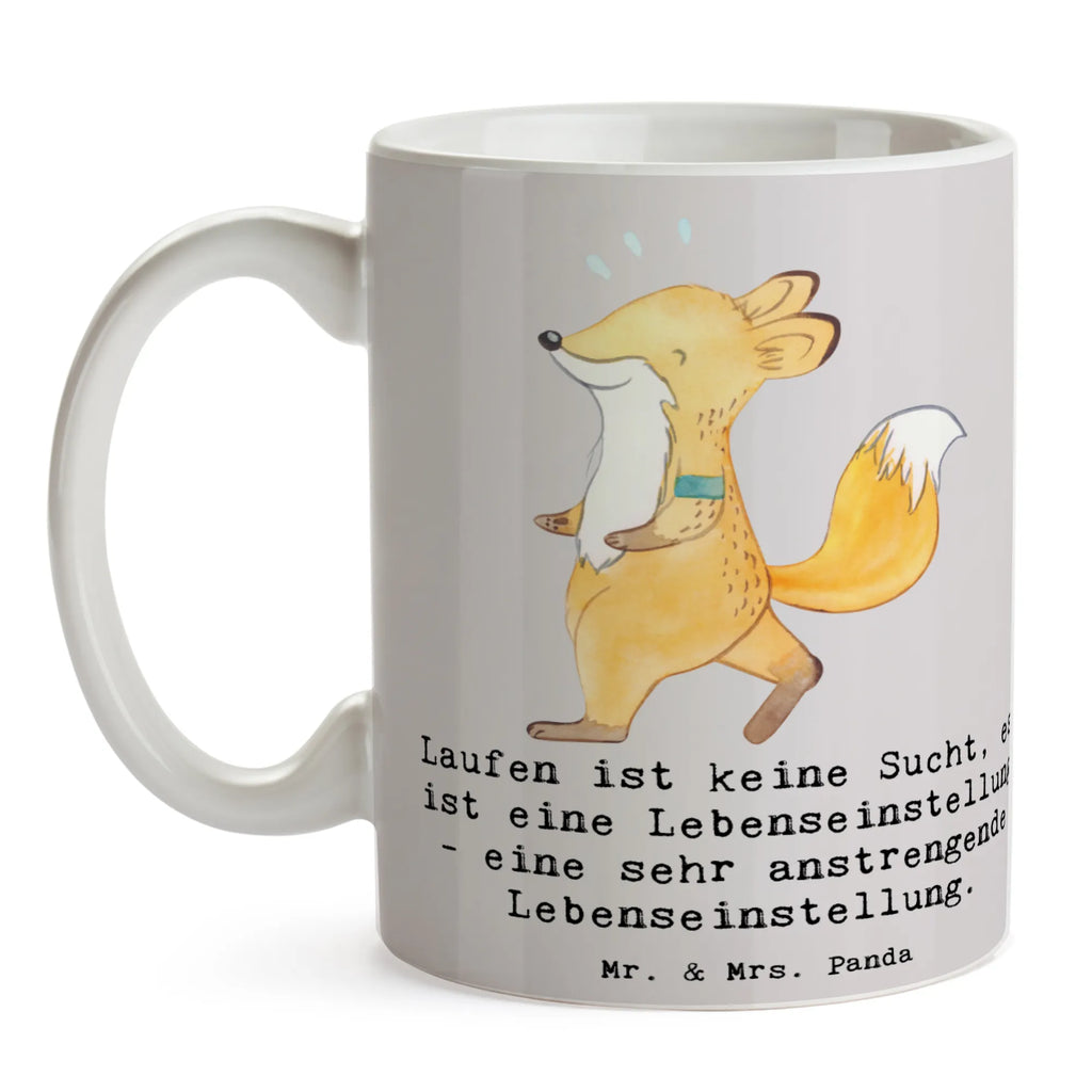 Tasse Laufen ist keine Sucht, es ist eine Lebenseinstellung - eine sehr anstrengende Lebenseinstellung. Tasse, Kaffeetasse, Teetasse, Becher, Kaffeebecher, Teebecher, Keramiktasse, Porzellantasse, Büro Tasse, Geschenk Tasse, Tasse Sprüche, Tasse Motive, Kaffeetassen, Tasse bedrucken, Designer Tasse, Cappuccino Tassen, Schöne Teetassen, Geschenk, Sport, Sportart, Hobby, Schenken, Danke, Dankeschön, Auszeichnung, Gewinn, Sportler