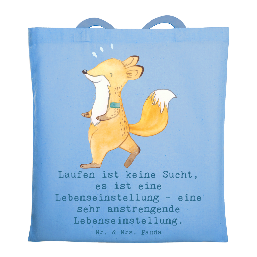 Tragetasche Laufen ist keine Sucht, es ist eine Lebenseinstellung - eine sehr anstrengende Lebenseinstellung. Beuteltasche, Beutel, Einkaufstasche, Jutebeutel, Stoffbeutel, Tasche, Shopper, Umhängetasche, Strandtasche, Schultertasche, Stofftasche, Tragetasche, Badetasche, Jutetasche, Einkaufstüte, Laptoptasche, Geschenk, Sport, Sportart, Hobby, Schenken, Danke, Dankeschön, Auszeichnung, Gewinn, Sportler