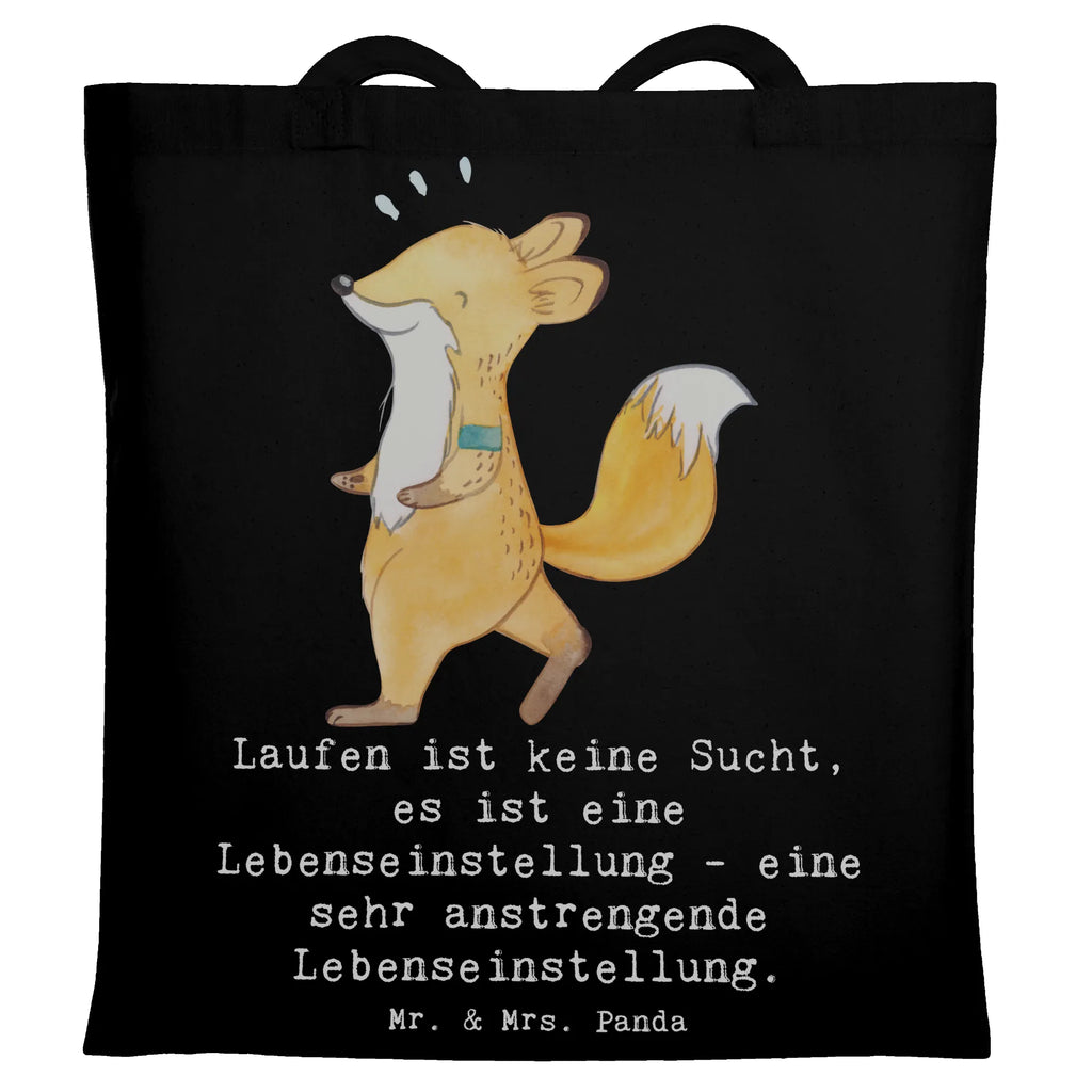 Tragetasche Laufen ist keine Sucht, es ist eine Lebenseinstellung - eine sehr anstrengende Lebenseinstellung. Beuteltasche, Beutel, Einkaufstasche, Jutebeutel, Stoffbeutel, Tasche, Shopper, Umhängetasche, Strandtasche, Schultertasche, Stofftasche, Tragetasche, Badetasche, Jutetasche, Einkaufstüte, Laptoptasche, Geschenk, Sport, Sportart, Hobby, Schenken, Danke, Dankeschön, Auszeichnung, Gewinn, Sportler