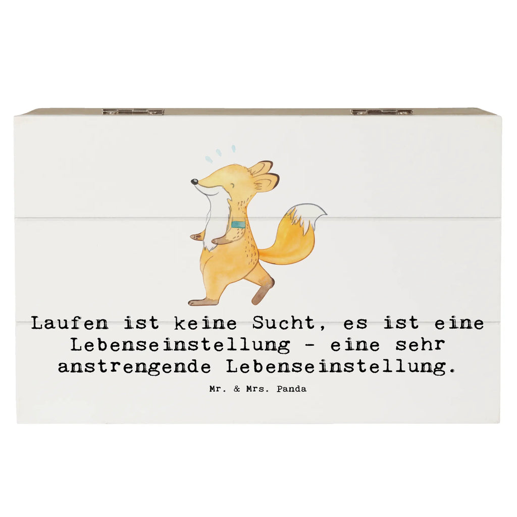 Holzkiste Laufen ist keine Sucht, es ist eine Lebenseinstellung - eine sehr anstrengende Lebenseinstellung. Holzkiste, Kiste, Schatzkiste, Truhe, Schatulle, XXL, Erinnerungsbox, Erinnerungskiste, Dekokiste, Aufbewahrungsbox, Geschenkbox, Geschenkdose, Geschenk, Sport, Sportart, Hobby, Schenken, Danke, Dankeschön, Auszeichnung, Gewinn, Sportler