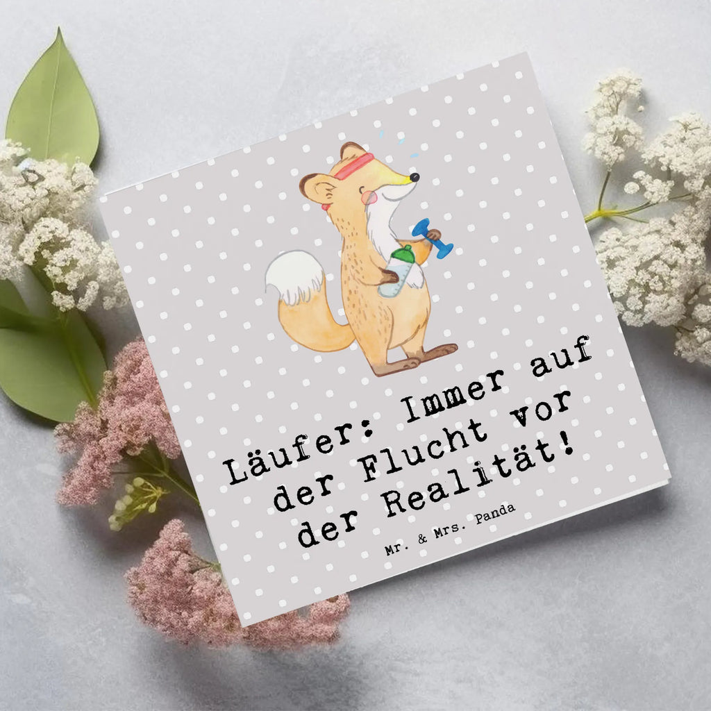 Deluxe Karte Laufen Realitätsflucht Karte, Grußkarte, Klappkarte, Einladungskarte, Glückwunschkarte, Hochzeitskarte, Geburtstagskarte, Hochwertige Grußkarte, Hochwertige Klappkarte, Geschenk, Sport, Sportart, Hobby, Schenken, Danke, Dankeschön, Auszeichnung, Gewinn, Sportler