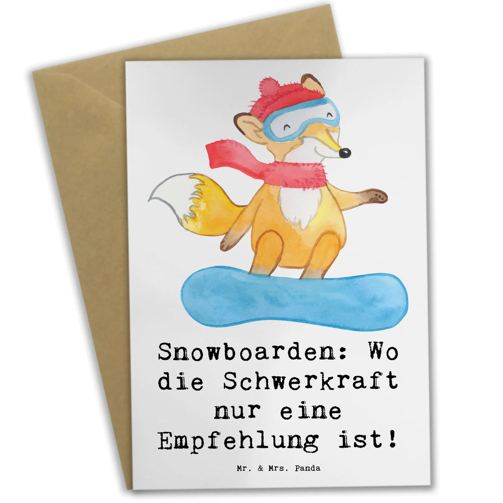 Grußkarte Snowboarden: Wo die Schwerkraft nur eine Empfehlung ist! Grußkarte, Klappkarte, Einladungskarte, Glückwunschkarte, Hochzeitskarte, Geburtstagskarte, Karte, Ansichtskarten, Geschenk, Sport, Sportart, Hobby, Schenken, Danke, Dankeschön, Auszeichnung, Gewinn, Sportler